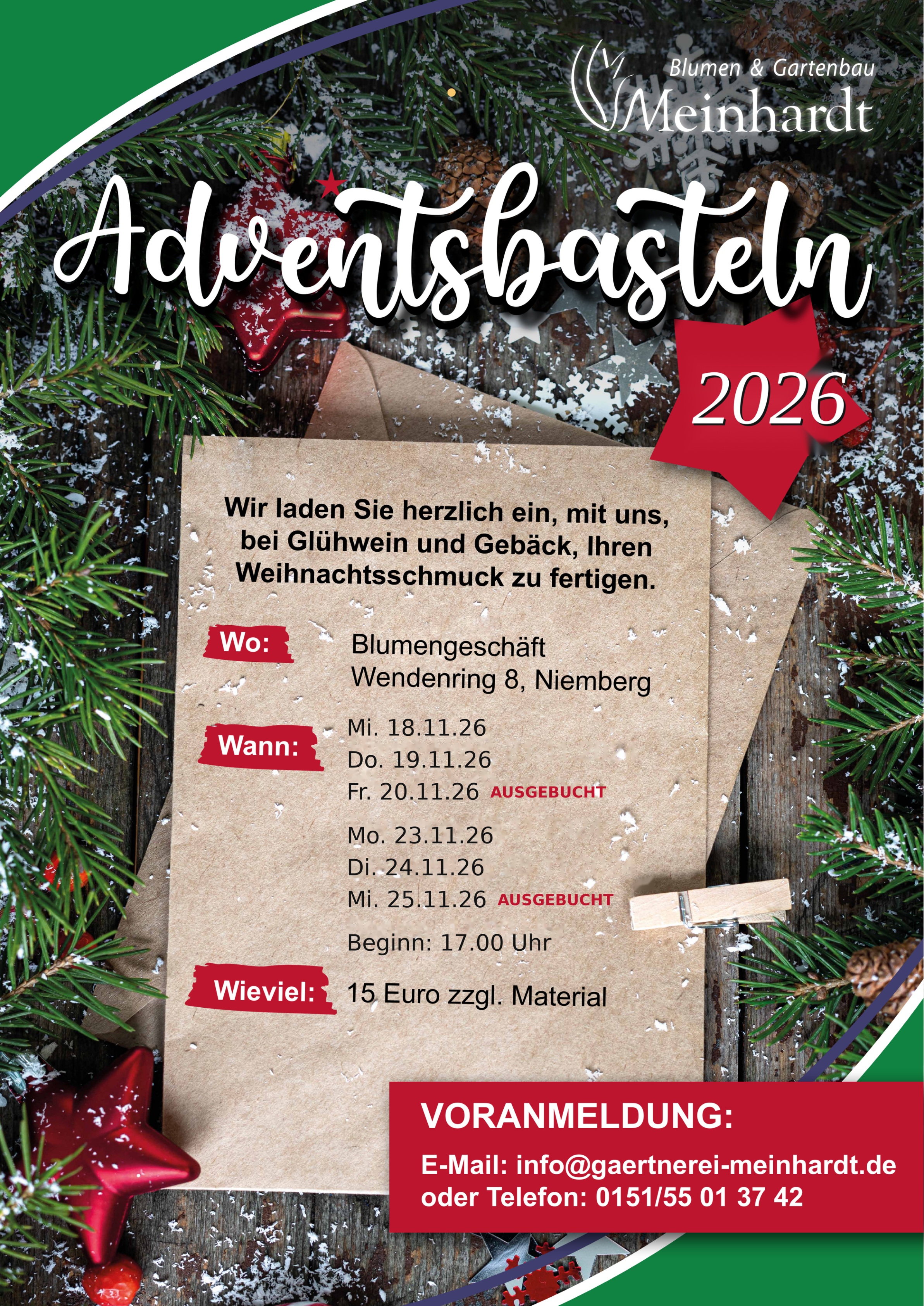 Blumenmeinhardt.de | Adventsbasteln_2026 Start